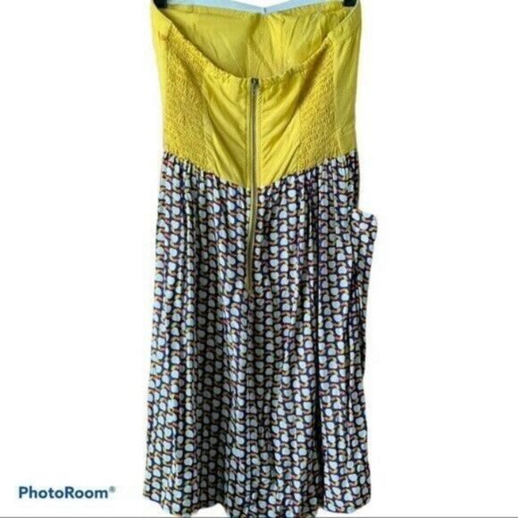 Xhilaration Fruit Print Strapless Mini summer Dress Small - Picture 3 of 8